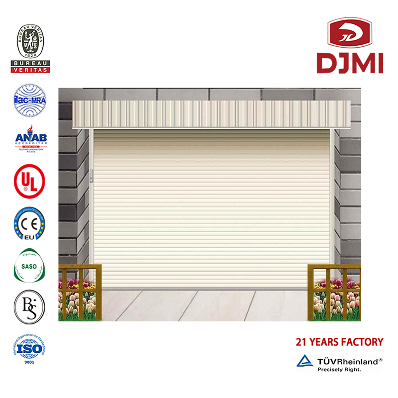 Brand New Cold Insulation Sectional Door Dekorative Roll Up Garage Doors Hot Selling Heat Prevention Sectional Overhead 9X8 Garagentor Multifunktionale Kaltisolierung Overhead Sectional Steel Modern Garage