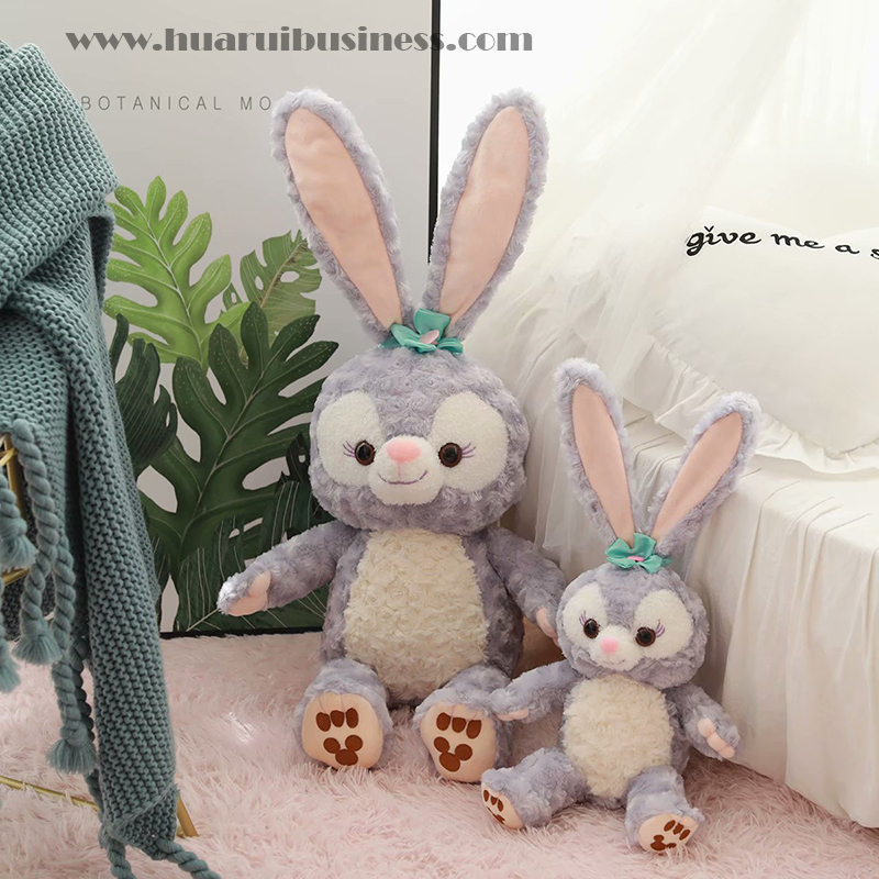 Rosensamt Kaninchen Plüschtier, ausgestopfte Puppe, Geschenk, Geschenk, Werbeartikel, Premium
