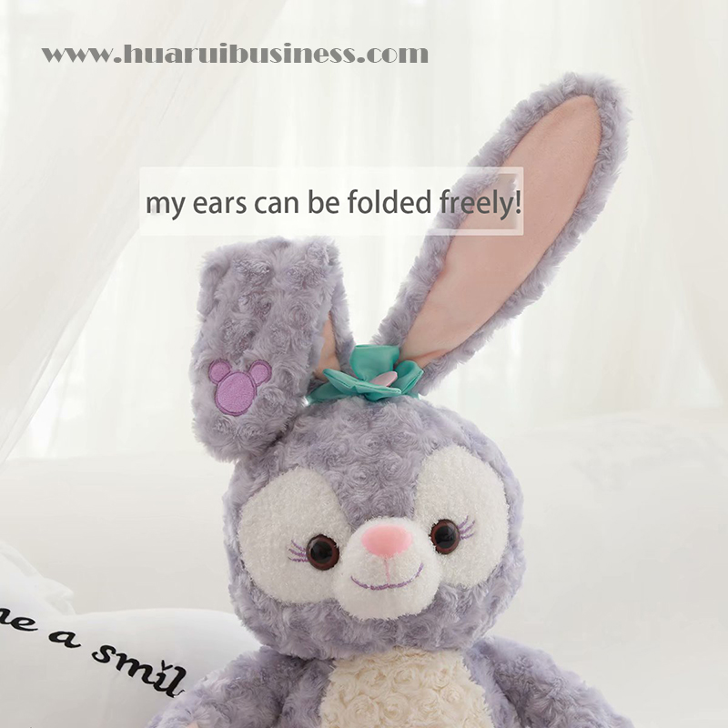 Rosensamt Kaninchen Plüschtier, ausgestopfte Puppe, Geschenk, Geschenk, Werbeartikel, Premium
