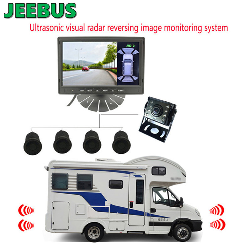 Verleih HD Night Vision Kamera mit Radar Parksensor für Camper Sedan Vehicle