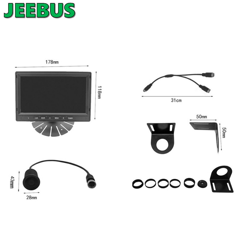 Ultraschall Digital Visual Radar Parking Sensormonitor System mit Reverse Camera für Bus Coach