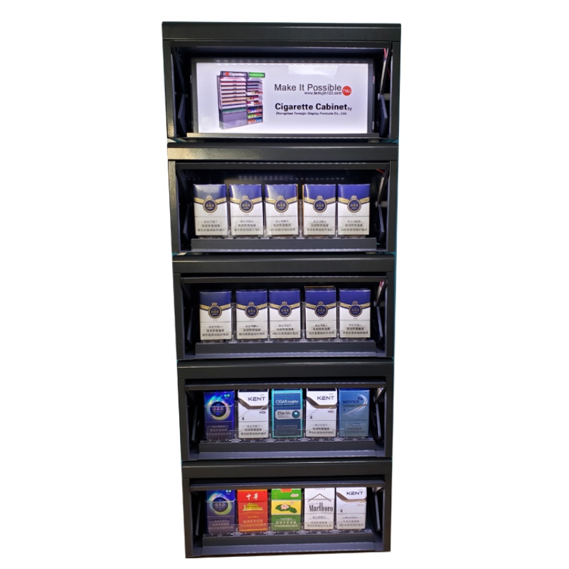 TMJ702 Schließkabine Shopper Drug Mart Retailer Zigarettenanzeige Rack