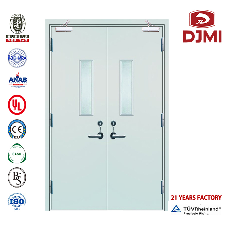 High Quality Best-Sale Security Flush Ul Flat Steel Fire Door Cheap Doors with Glass Intertek Europe Rate Stainless Steel Hotel Fire Door Customized Panic Bar Doors En Approved Rate Ul Fire Door Steel