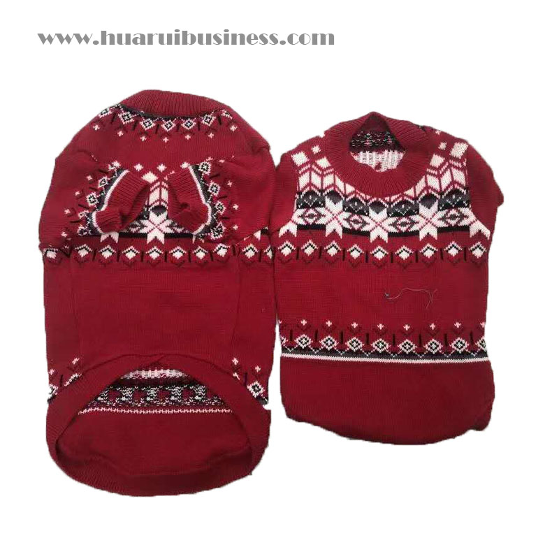 Strick HundePullover, Hundeweihnachtsschwanz, Strickmütze Winter warme Kleidung,Acryl nitted Haustier Kleidung