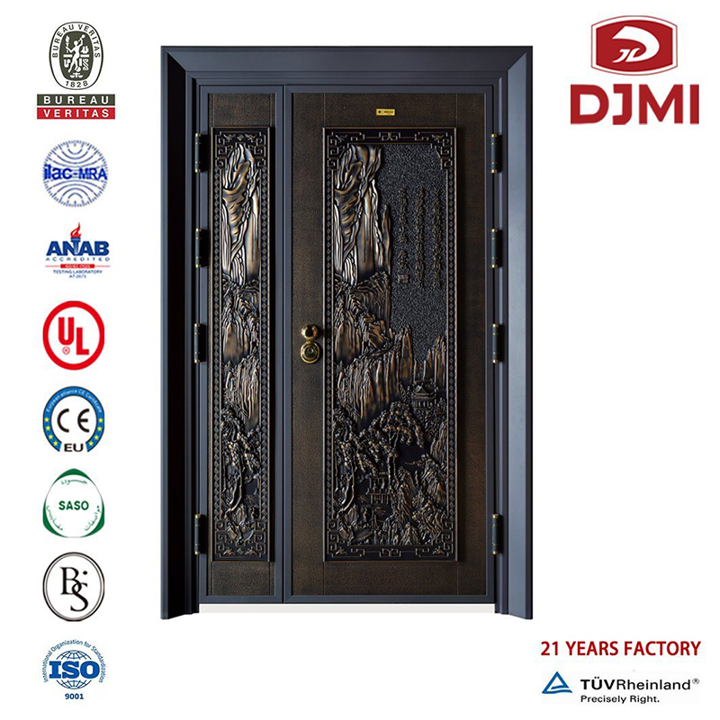 New China Supplier Exterior Security Design External Steel Door Brand New Home Design for India Exterior Security Steel Door Hot Selling Iron Main Entrance Doors Grill Design Entry Double Leaf Steel Door Preis