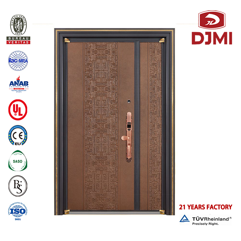Stahl Tür Haus Türen mit Armoured Glass Customized Wooden Design Katalog Dekorative Inneneinrichtung Tür/Residenzielle Sicherheit Türkisches Stahl Holz Armoured Door New Settings Simple Steel Wood Safety Grill Design Mosaik Stahl-Hol...