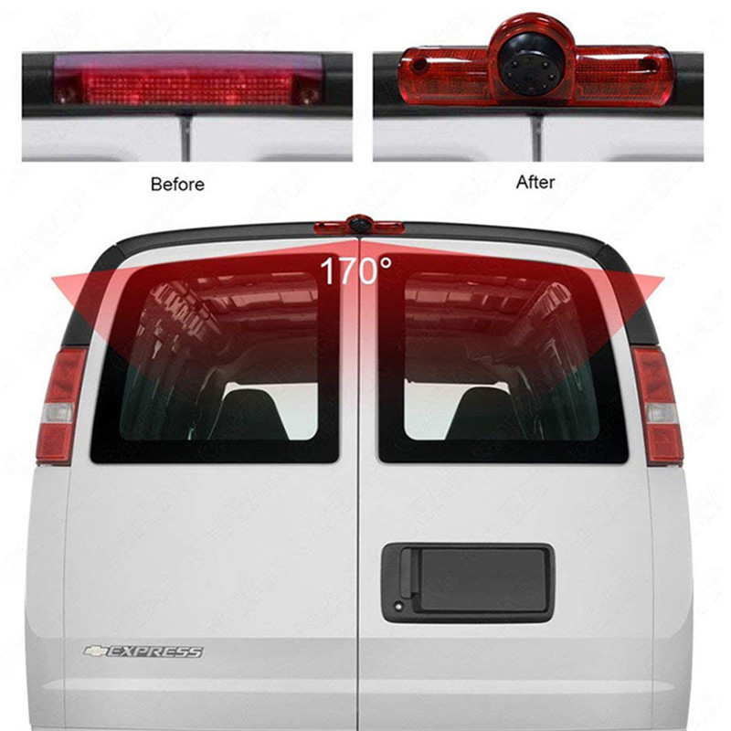 HD Night Vision Waterproof 3rd Brake Light Camera für GM Express Chevy Savana Cargo VAN Camera