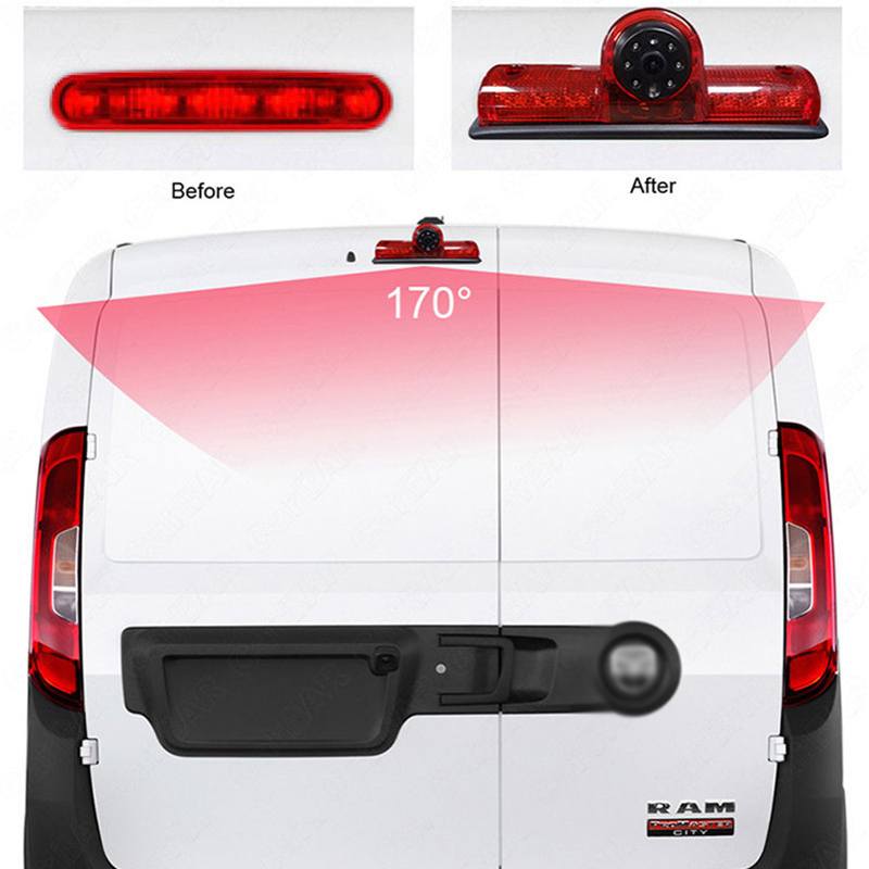 Auto HD Night Vision Parking Reverse Backup Auto Video Bremse Light Kamera für Dodge Ram ProMaster City Cargos Van