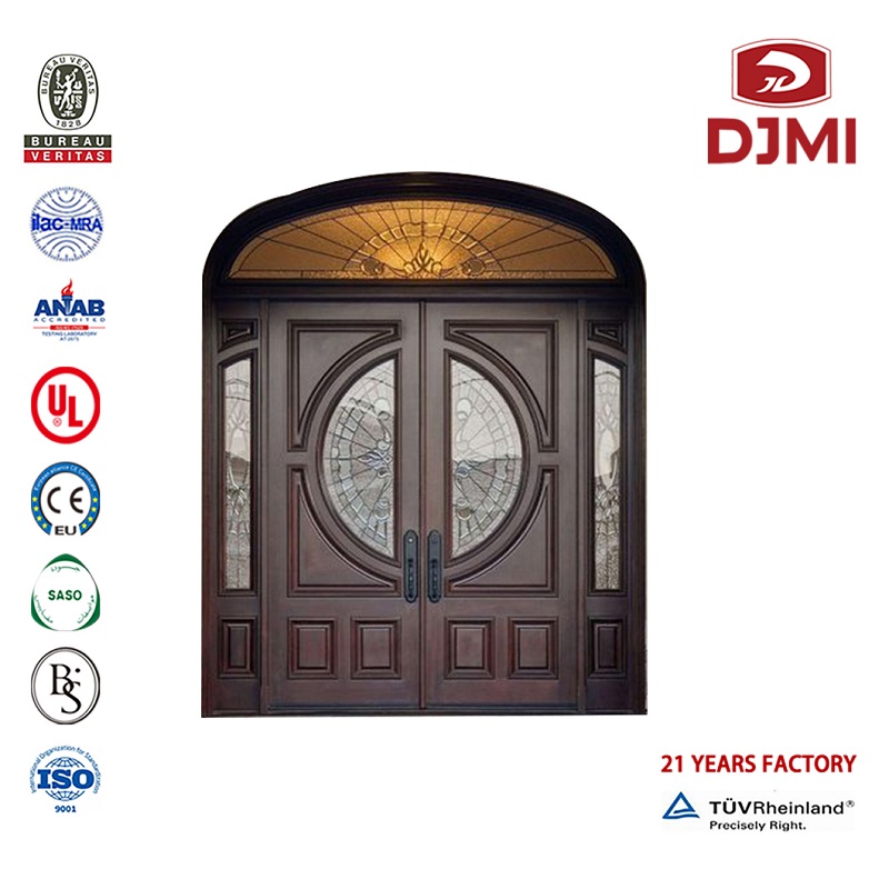 Customized Solid Doors Barn Door Wood New Settings High Quality Main Solid Interior Doors Chinese Factory Glass Wood Design Artistic Sliding Black Frame Wood Door