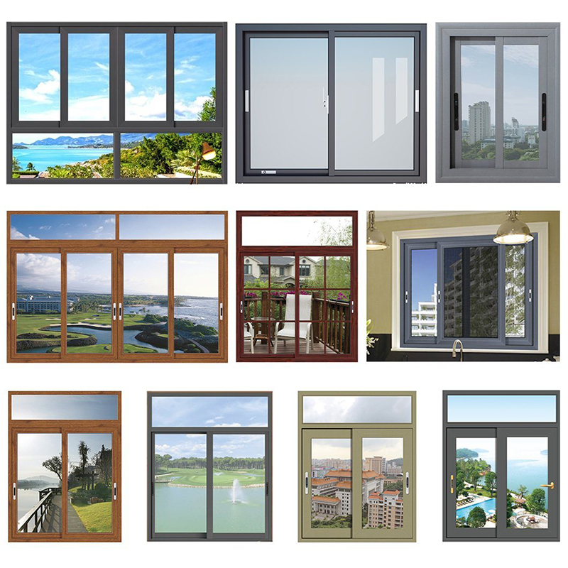 Multifunktionsfähiger China-Lieferant Euro-Grau-Weiß-Fenster-Fenster-Rahmen Professional mit Sicherheitsbildschirm Doppelverglasung Fenster Fenster Fenster-Außendesign Neues Design Double Panel Schieben Commercial Glass Window