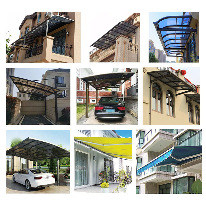 New Design Window Awings Aluminium Frame Metal Carport Pergola Brand New Outdoor Carport Aluminium Polycarbonatcarport Pergola Shelter Carports Hot Selling Waterproof Patio Covers Rainproof Aluminium Carport