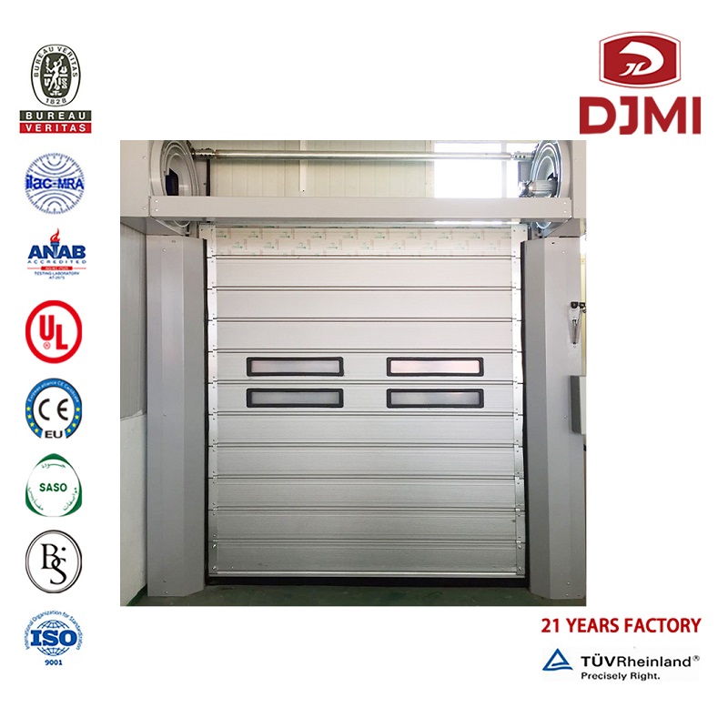 Multifunktions White Color Standard Aluminium-Oberfläche Garagentor Professional White Overhead Sectional Doors Supplier Black Color Garage Door New Design Overhead Sectional Factory Preis Garagentor