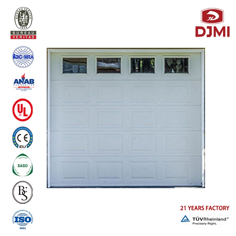 Customize Factory Preis öffnet Garage Sektional Overhead Tür Multifunktionale White Color Standard Aluminium Surface Garage Tür Professional White Overhead Sektional Doors Supplier Black Color Garage Door