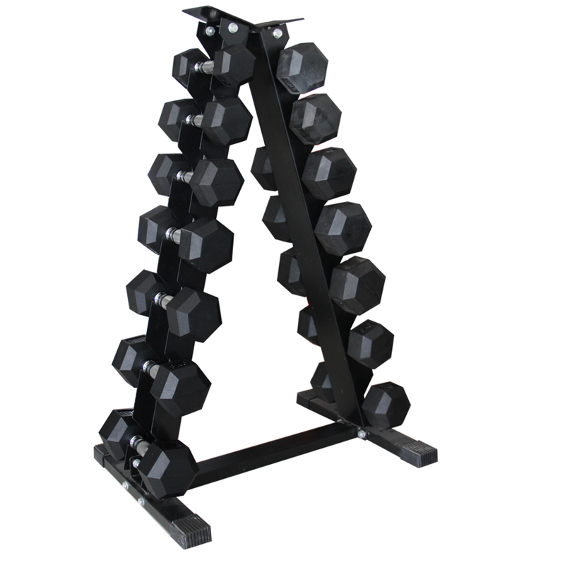 Gym Hex Hanteln Gummi ummantelte feste Gewichte Sets Sechseckige Hexa Hantel Set