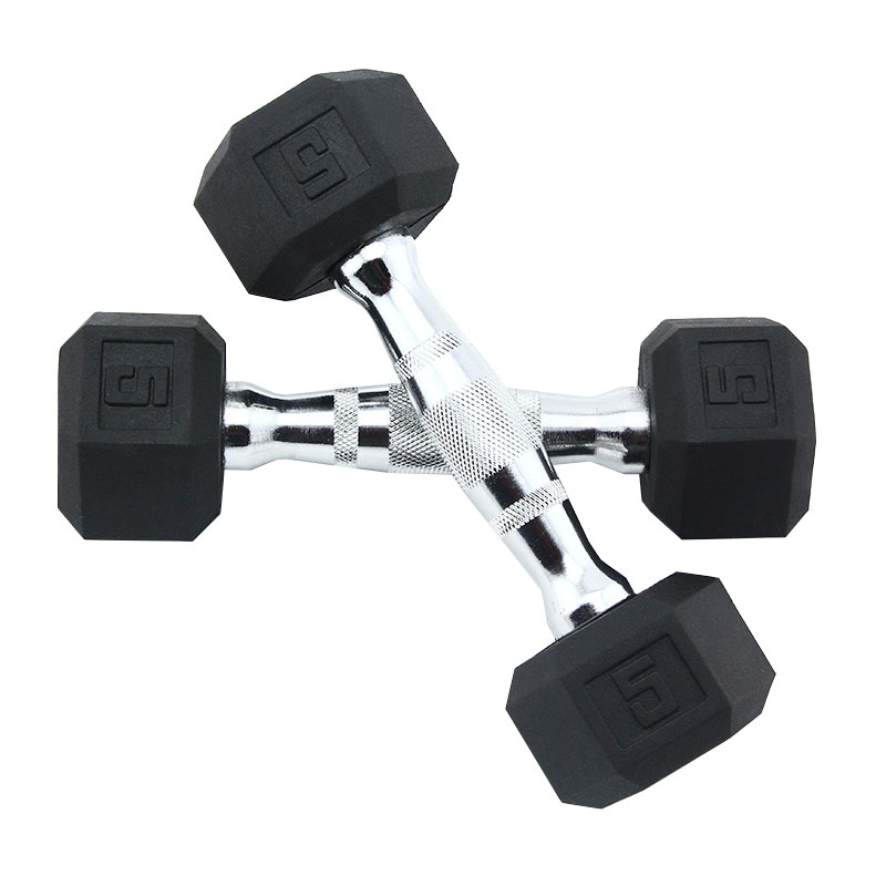 Gym Hex Hanteln Gummi ummantelte feste Gewichte Sets Sechseckige Hexa Hantel Set