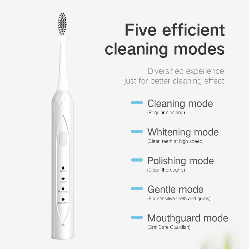 Heißer erwachsener oraler Nano Sonic Leistungsstarker wiederaufladbarer smart elektrischer Zahnbürste Dentalreiniger