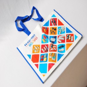 Dauerhafte wiederverwendbare Einkaufstaschen mit geschliffenem Griff