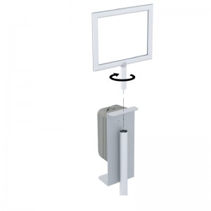 TMJ713 Stehende Hand Sanitizer Dispenserstand mit Holder Portable Hand Sanitisierende Standanzeige