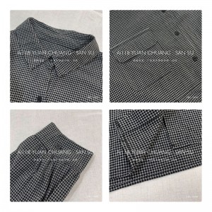 Loose-fitting design Minimalist Stylish Casual Solid color Printed color cotton and linen oversized custom 15609 Shirt Dress