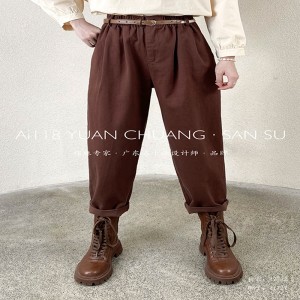 Loose Women\\\\\\\\\\\\\\\\\\\\\\\\\\\\\\\\\\\\\\\\\\\\\\\\\\\\\'s Pants, die auf jede Gelegenheit zugeschnitten sind, die komfortabelste Leine im Casual Stil 11727 Stylish und Loose Pants mit Lederband