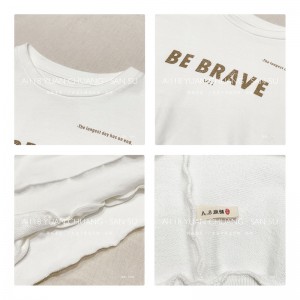 Loose-fitting Design Minimalist Round Collar Stil Stummärmel Stil Casual Solid Farbe Baumwolle und Leinen überdimensioniert 12622 Sweatshirts