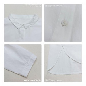 Loose-Fitting Design Minimalist Stylish Casual Solid color Stripped Überprüfte Oversize custom 17685 Loose Shirt