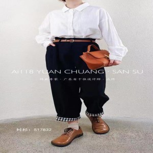 Loose-Fitting Design Minimalist Stylish Casual Solid color Stripped Überprüfte Oversize Custom 17832 Loose Shirt