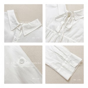 Loose-Fitting Design Minimalist Stylish Casual Solid color Stripped Überprüfte Oversized custom 17831 Loose Shirt