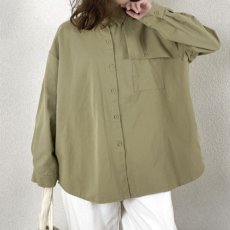 Loose-Fitting Design Minimalist Stylish Casual Solid color Stripped Überprüfte Oversize Custom 17711 Loose Shirt