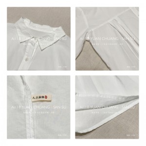 Loose-Fitting Design Minimalist Stylish Casual Solid color Stripped Überprüfte Oversize custom 17787 Loose Shirt