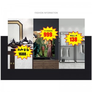 TMJ PP-718 Poster für den Einzelhandel Großhandel Handschrift Papier PREIS TAG kundenspezifische Label Sticker Card Burst Sign Pop