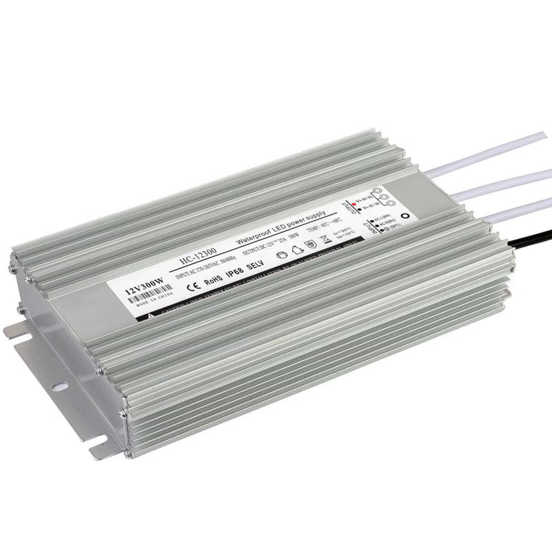 LED-Leistung Aluminium konstante Spannung wasserdicht 12v300w Stromversorgung