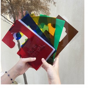 TMJ PP-539 Maßgeschneiderte Acryl-Display-Marke leichte Luxusbekleidung Store Dekoration Preis Tag Kreative Plakat-Display-Stand