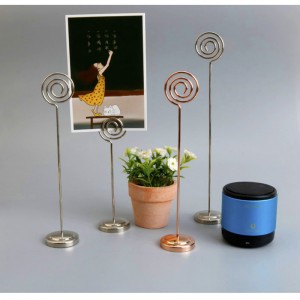 TMJ PP-540 Marke High-End kreativer Edelstahl Clip vertikaler Tischständer Tischständer Preis für Warenpreis Display