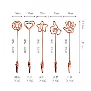 TMJ PP-543 Small Desktop Label Sign Holder Gold Brushed Stainless Steel Sign Display Zähler Preis Holder