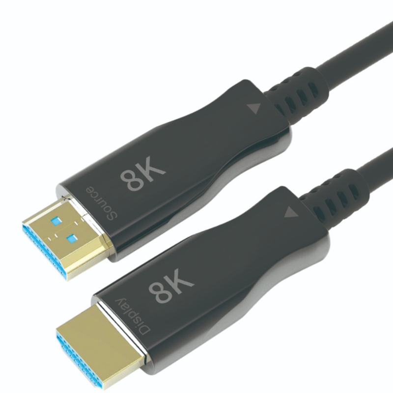 Heiße Verkäufe 10M \/ 33ft HDMI 8K AOC Extender mit 8K @ 60Hz \/ 4K @ 120Hz 48Gbps von Mann zu Mann für Videoprojektion