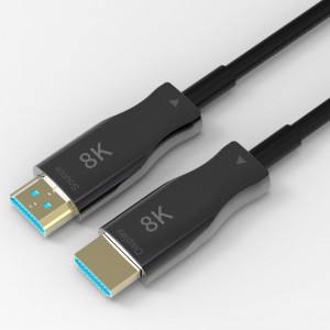 Heiße Verkäufe 10M \\/ 33ft HDMI 8K AOC Extender mit 8K @ 60Hz \\/ 4K @ 120Hz 48Gbps von Mann zu Mann für Videoprojektion