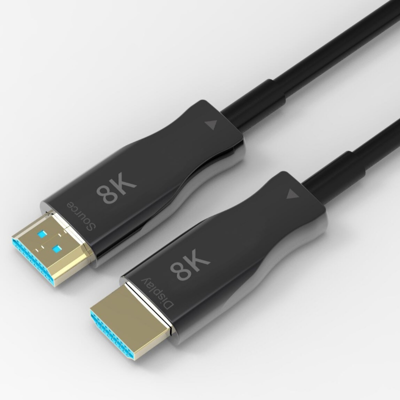 Heiße Verkäufe 10M \/ 33ft HDMI 8K AOC Extender mit 8K @ 60Hz \/ 4K @ 120Hz 48Gbps von Mann zu Mann für Videoprojektion