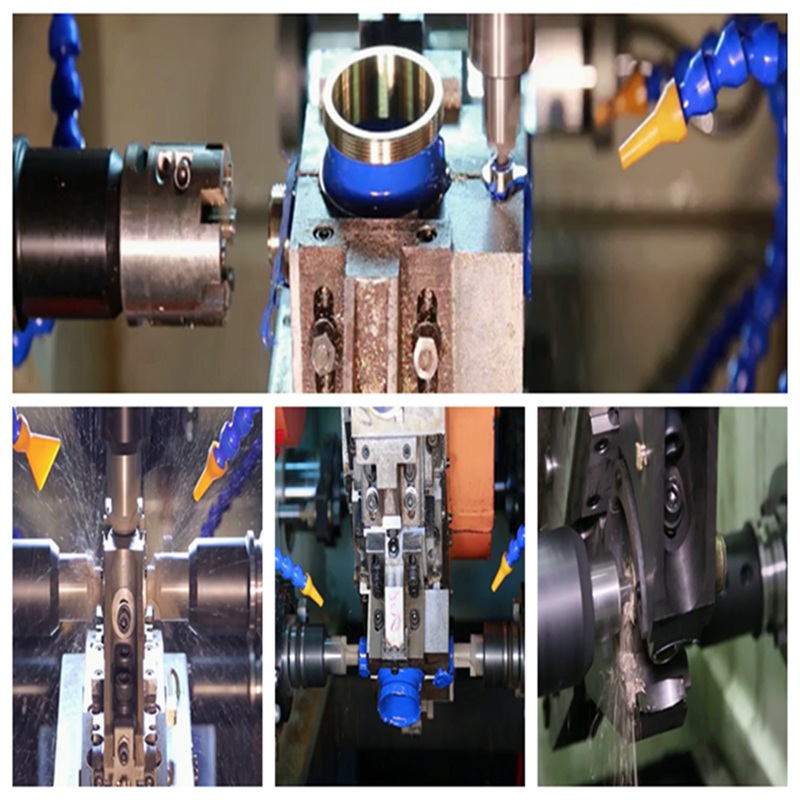 Drei - Way Eight - Station Eleven - Shaft Water Nozzle Body Rotation Transfer Machine