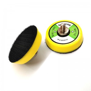 Polyurethan PU Abrasive Sanding Pad perfekt balanciert Backing Pad mit Hook Loop Backing für Orbital Sander