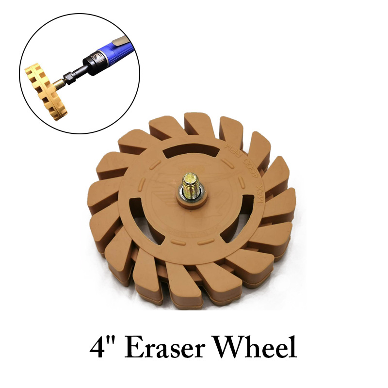 4 Inch Rubber Eraser Wheel Decal Removal Wheel Decal Car Wallpaper Keramik Reinigungswerkzeuge