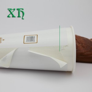 20 Unzen doppelwandige isolierte Einweg-Kaffeetassen aus Papier