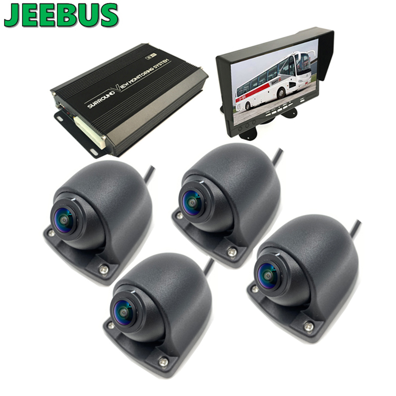 4Way Revser Monitoring 360 Grad 3D Allround-Vogelkamerasystem mit HD-DVR