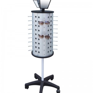 TMJ PP-572 Metallgrundrotierende Sonnenbrillen Display Standbodenanzeige Showcase