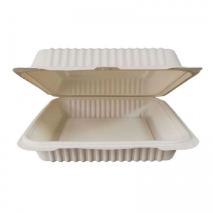Eco compostable Muschel nehmen Lebensmittelbehälter Einweg biologisch abbaubare Zuckerrohr Bagasse Lunchbox für Kinder
