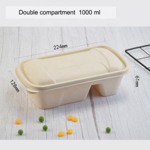 Umweltfreundliche Maisstärkeverpackung für Lebensmittelverpackungen abbaubare Lunchbox, die biologisch abbaubare luftdichte Lebensmittellagerbehälter entfernt