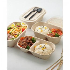 Bioegradable Food Packaging Cornstärkeverpackung Lunch Box Kompostierbare Klemme Take Out Food Container