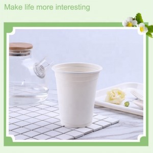 Umweltfreundliche kompostierbare Kaffeetassen PLA Maisstärke Büro verwendet biologisch abbaubare Einweggetränketasse