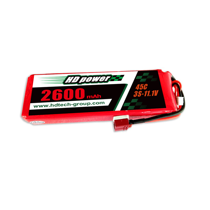 HD POWER 2600mAh 45C 3S 11.1V Lipoatterie