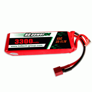 HD POWER 3300mAh 45C 3S 11.1V Lipoatterie